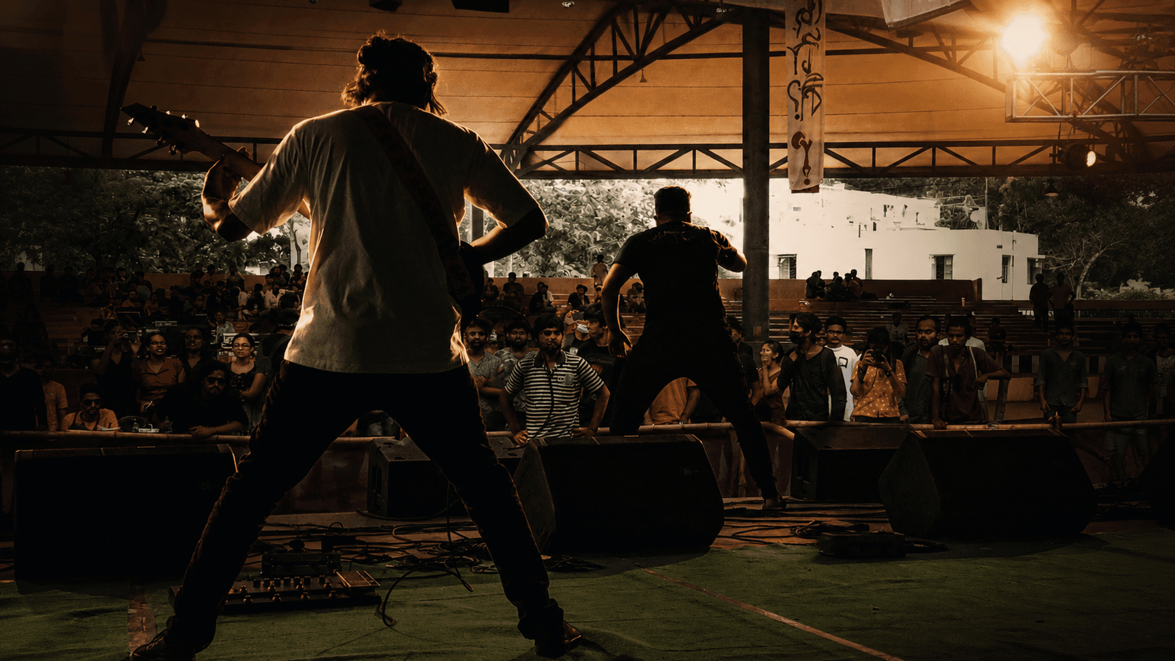 Disquietude Vengeance performing their first live show in Kolkata during 2022, marking the band's debut performance.